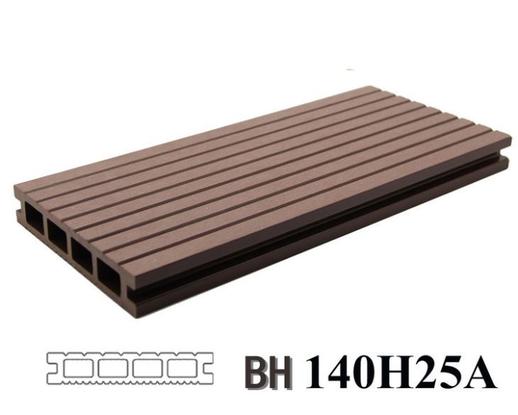 Hollow Composite Indonesian Hardwood Decking Material Board