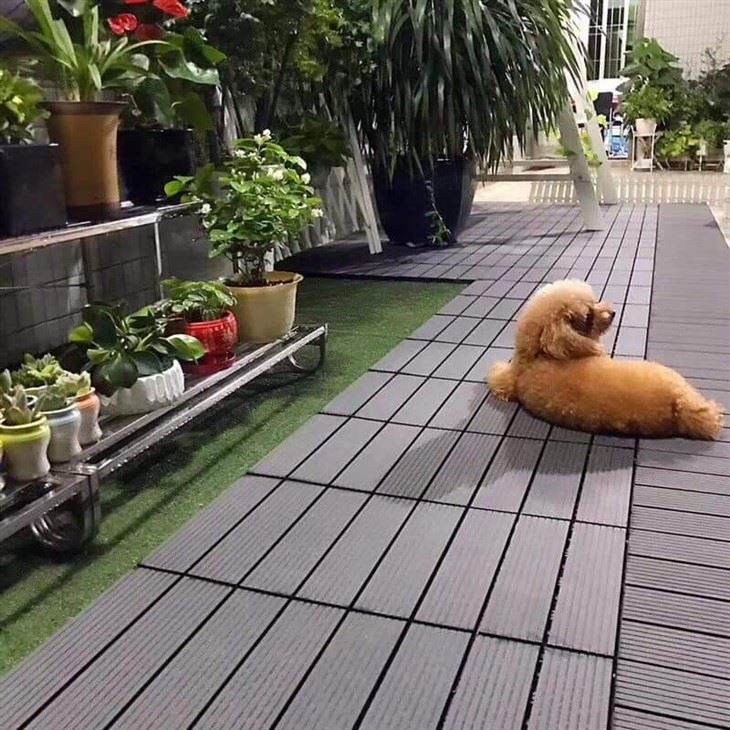 Composite Outdoor Wpc DIY Tiles Waterproof